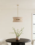 Abbington Dimmable Drum Chandelier - From Where - 