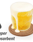 ABenkle Woven Coasters for Drinks Set of 6 - From Where - 