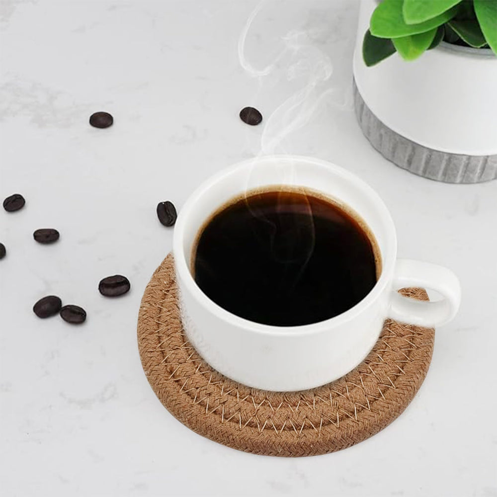 ABenkle Woven Coasters for Drinks Set of 6 - From Where - 