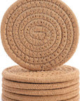 ABenkle Woven Coasters for Drinks Set of 6 - From Where - 