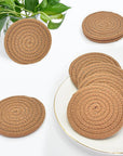 ABenkle Woven Coasters for Drinks Set of 6 - From Where - 