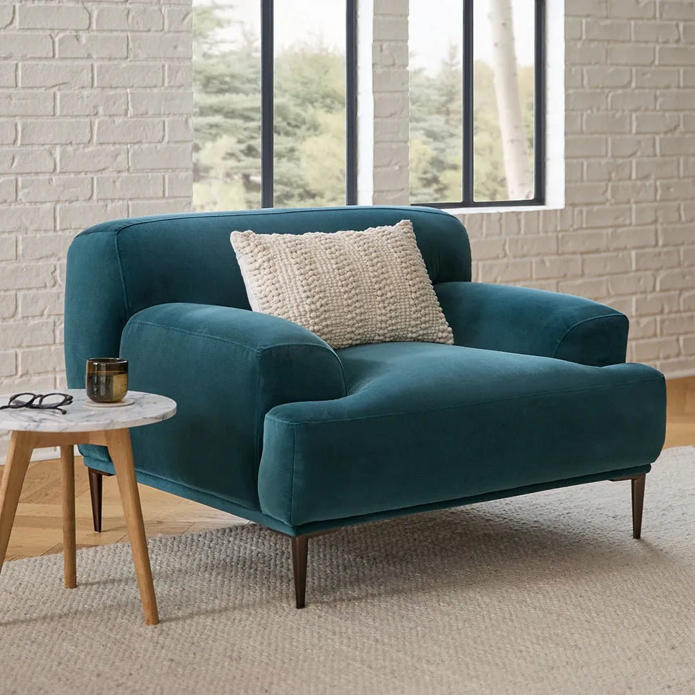 Abisko 42.5" Velvet Lounge Chair - From Where Finds - 