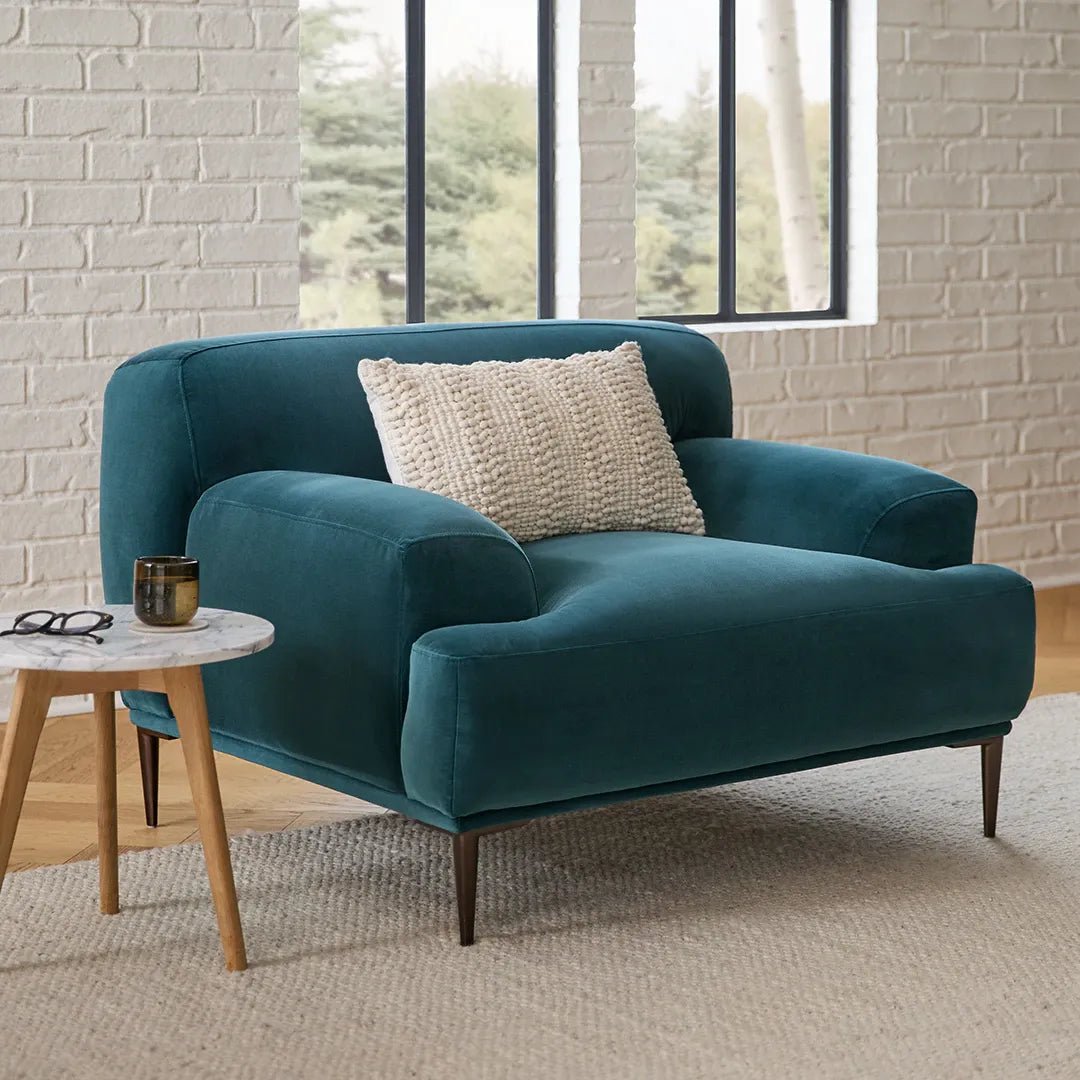 Abisko 42.5" Velvet Lounge Chair - From Where Finds - 