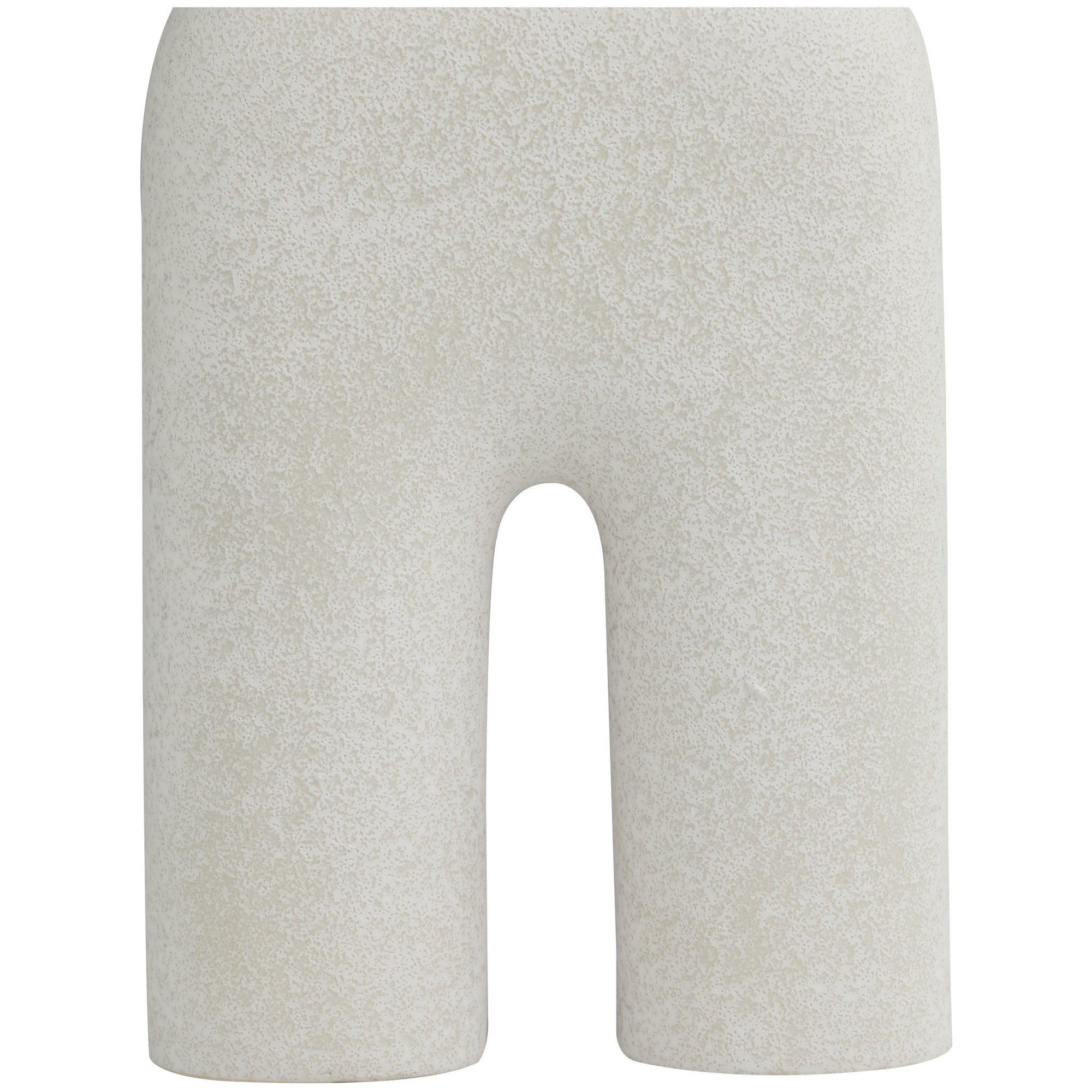Abstract Arched White Ceramic Vase - From Where - 