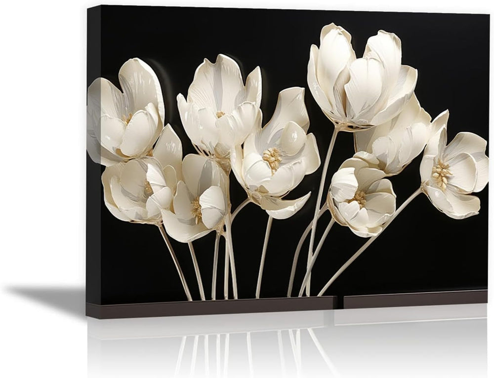 Abstract Canvas Plant Wall Art - From Where - 