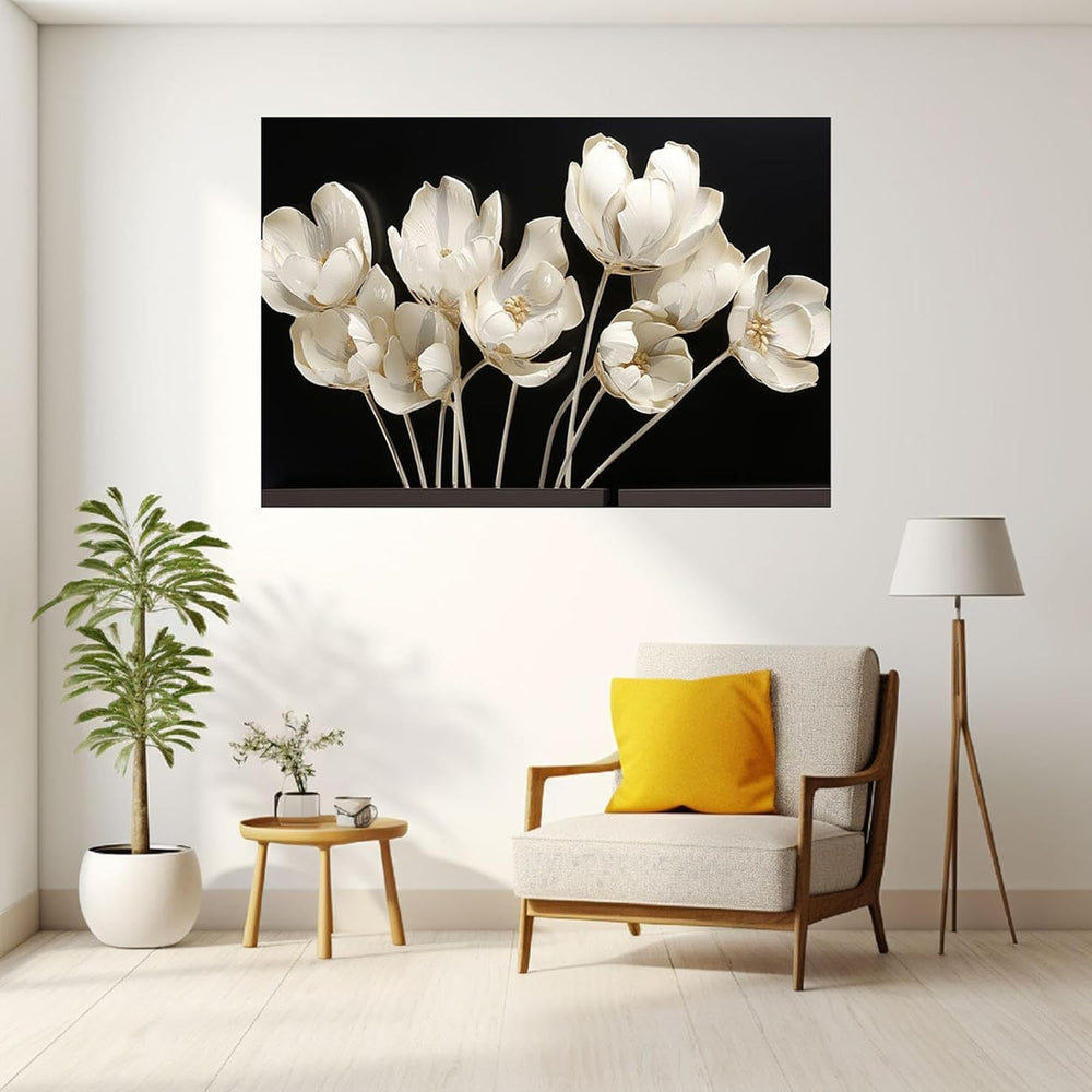 Abstract Canvas Plant Wall Art - From Where - 