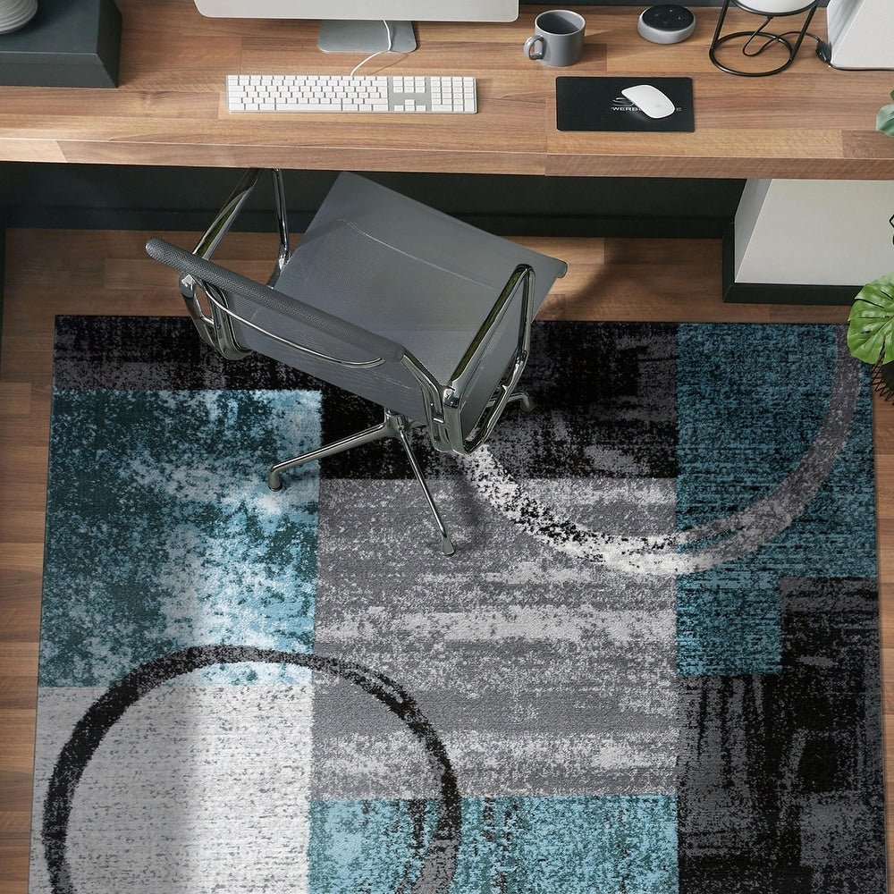 Abstract Circle Area Rug - From Where - 
