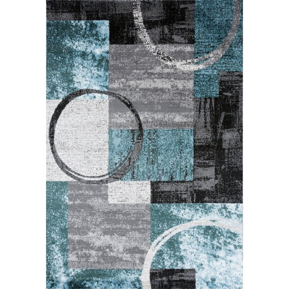Abstract Circle Area Rug - From Where - 
