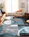 Abstract Circle Area Rug - From Where - 