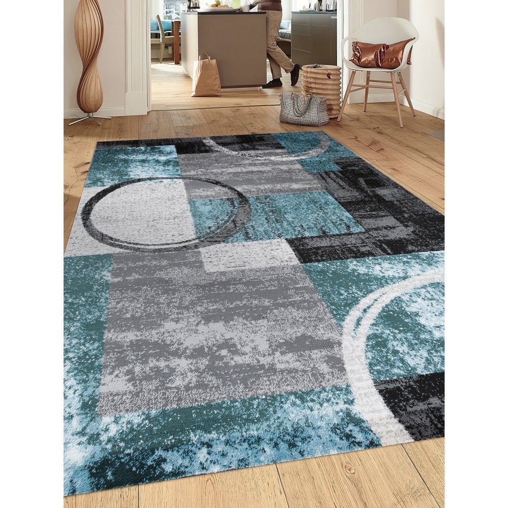 Abstract Circle Area Rug - From Where - 