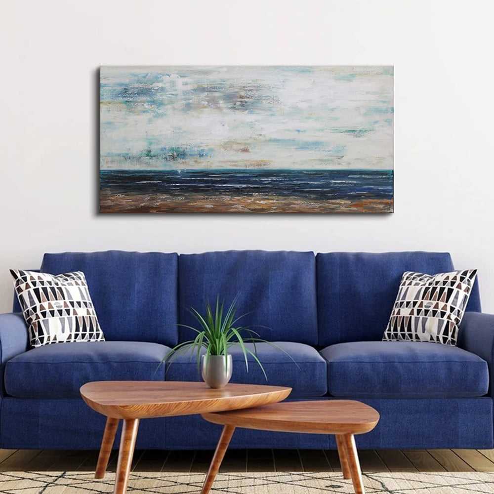 Abstract Coastal Beach Wall Art - From Where - 