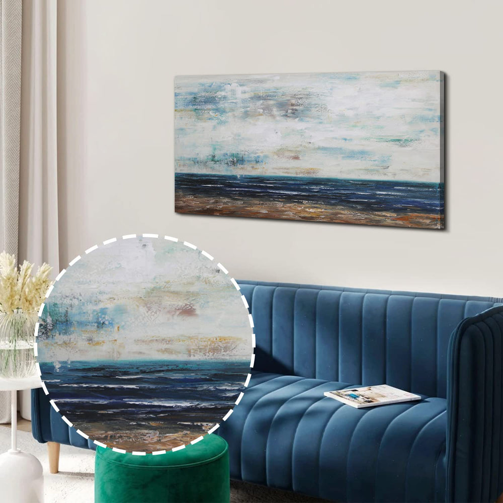 Abstract Coastal Beach Wall Art - From Where - 