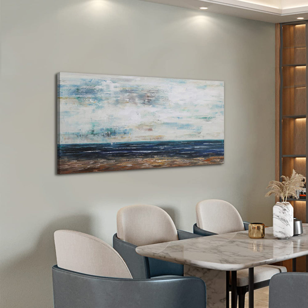 Abstract Coastal Beach Wall Art - From Where - 