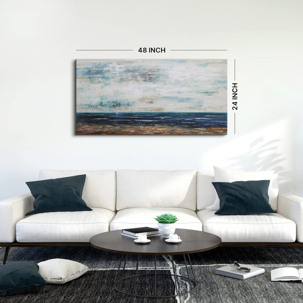 Abstract Coastal Beach Wall Art - From Where - 