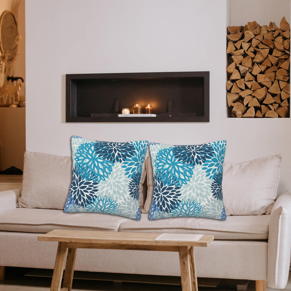 Abstract Flower Pillow Covers (Set of 2) - From Where - 