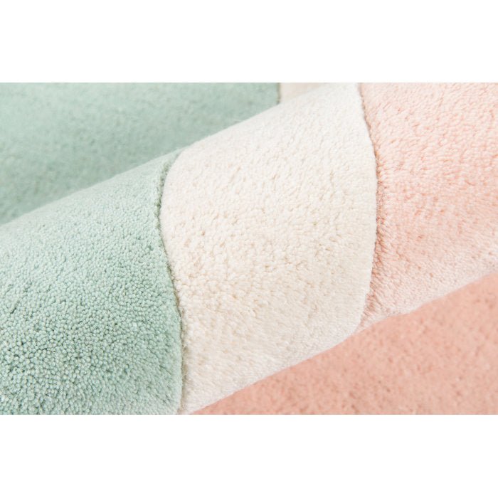 Abstract Handmade Tufted Wool Area Rug - From Where - 