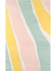 Abstract Handmade Tufted Wool Area Rug - From Where - 