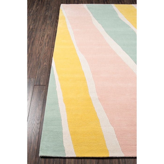 Abstract Handmade Tufted Wool Area Rug - From Where - 