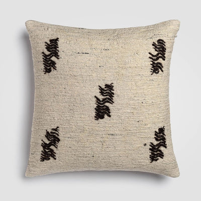 Abstract Leaf Throw Pillow with Insert