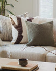 Abstract Leaf Throw Pillow with Insert - From Where Finds - 