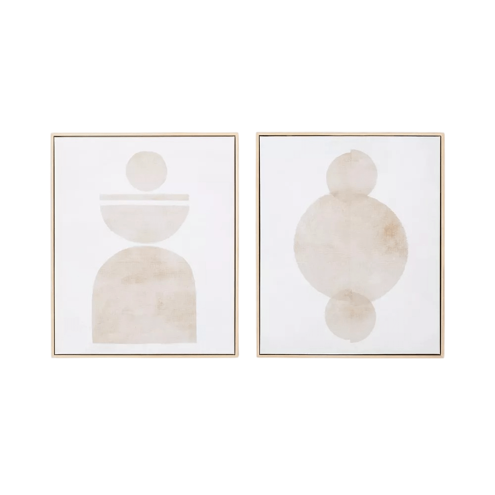 Abstract Shapes Canvas (Set of 2) - From Where - 