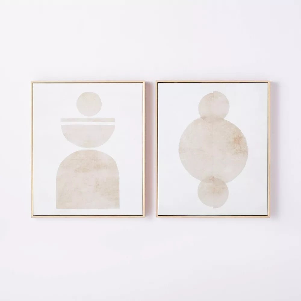 Abstract Shapes Canvas (Set of 2) - From Where - 