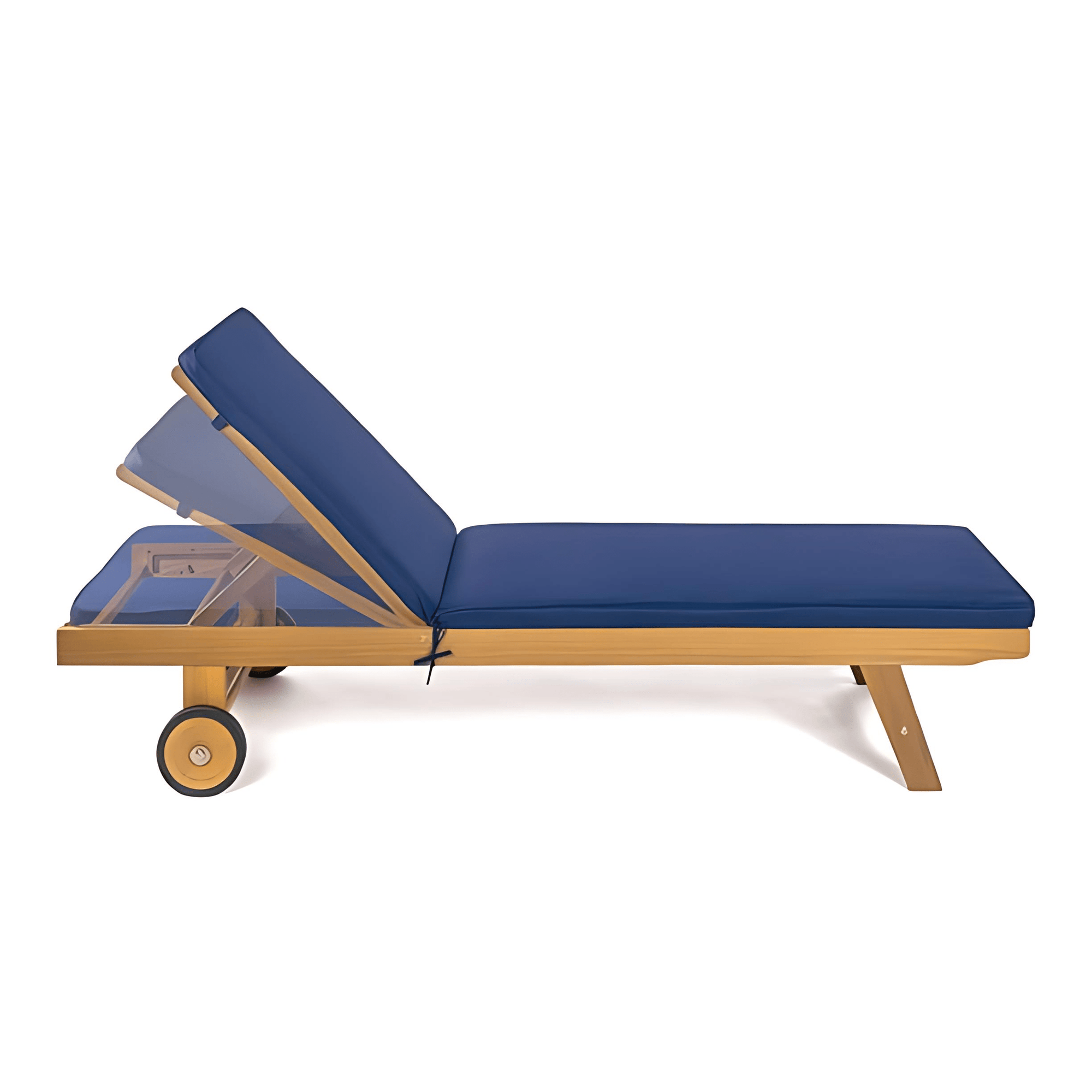 Acacia Wood Chaise Lounge Chair - From Where - 