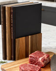 Acacia Wood Cutting Board Set with Stand - From Where Finds - 
