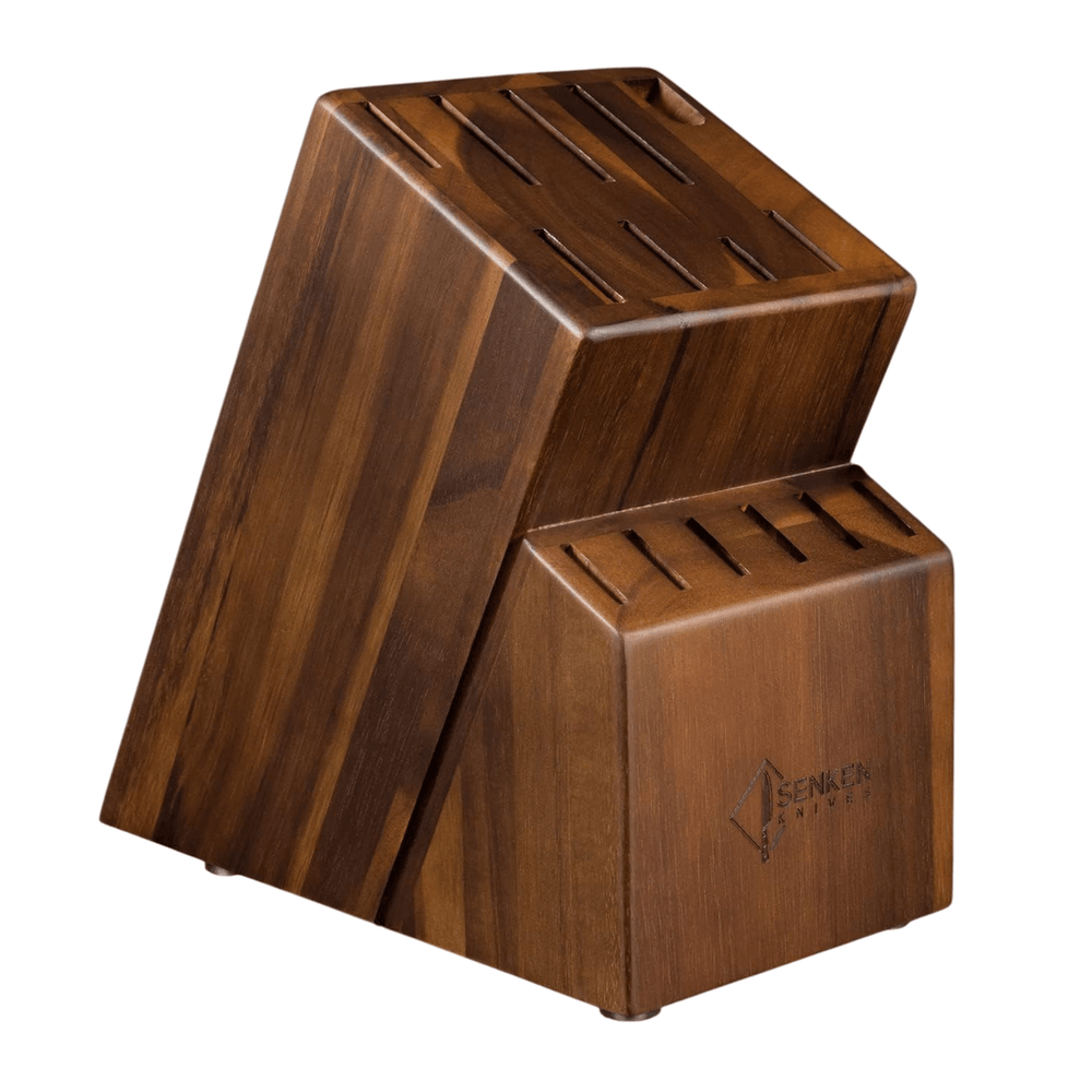 Acacia Wood Knife Block Without Knives - From Where - 