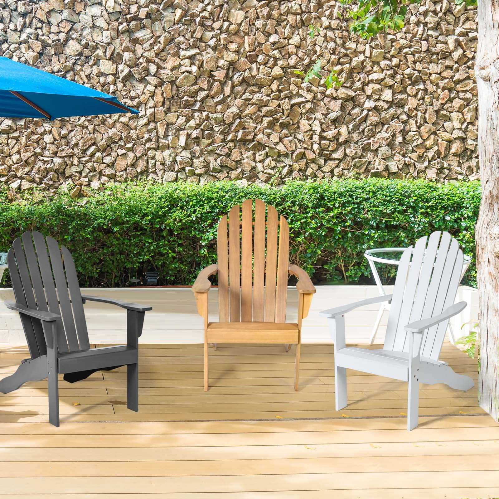 Acacia Wood Lounger Chair - From Where - 