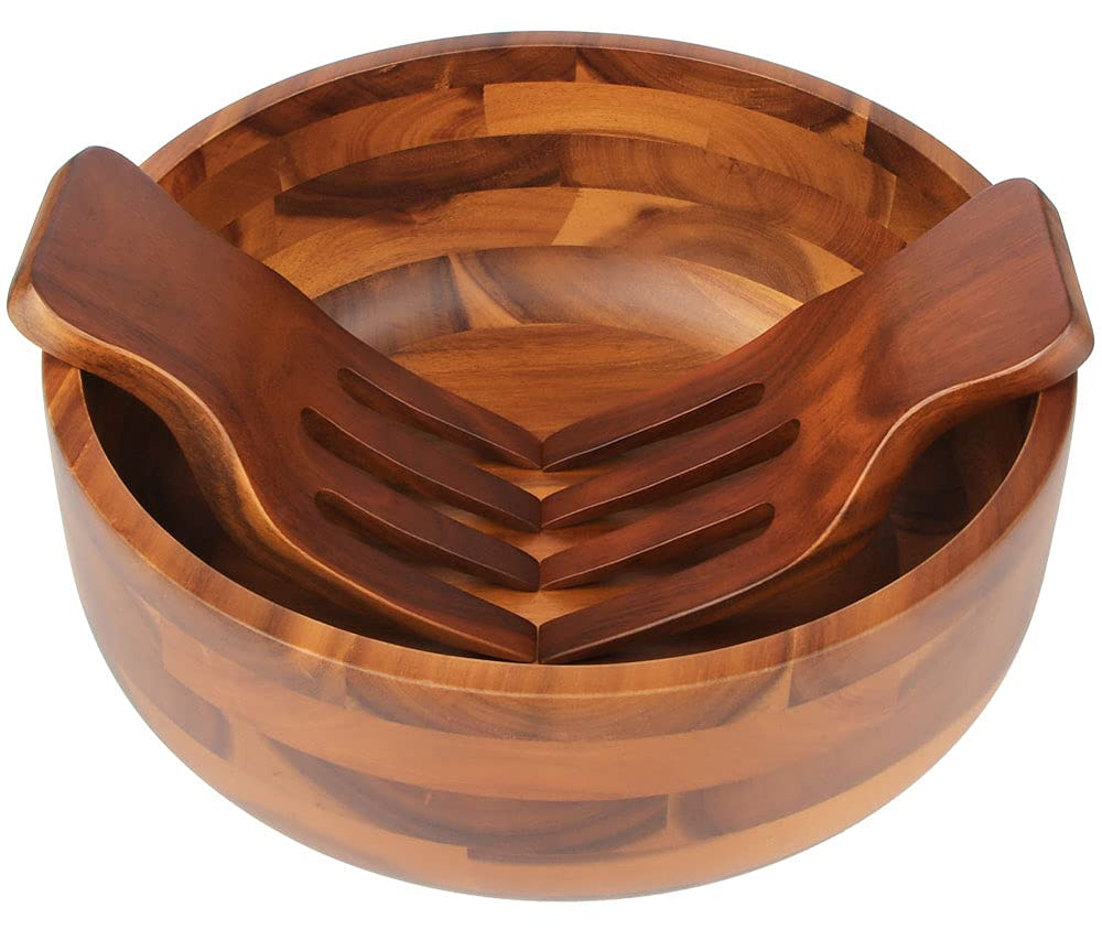 Acacia Wood Salad Bowl - From Where - 