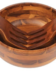 Acacia Wood Salad Bowl - From Where - 