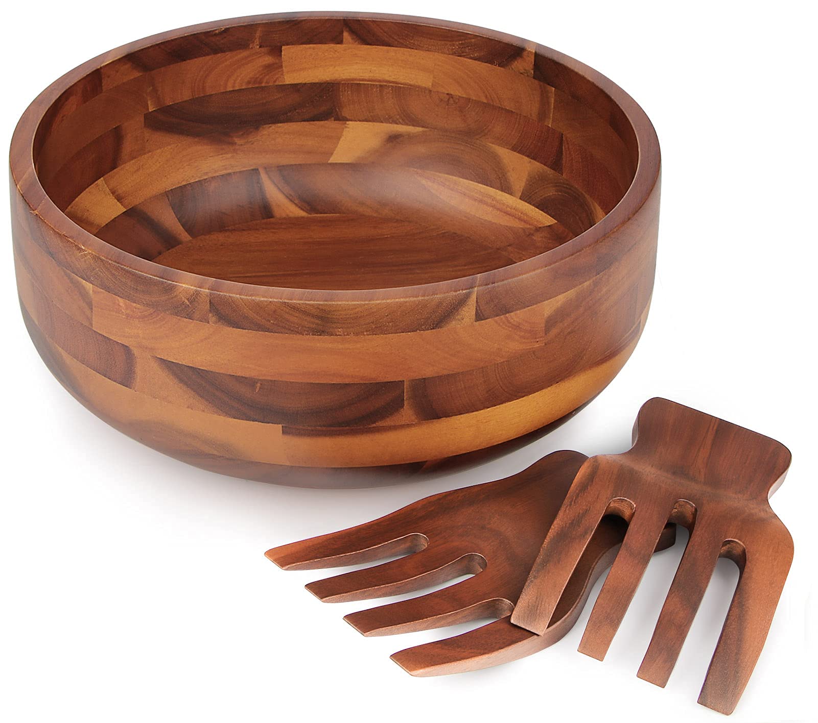 AIDEA Acacia Wood Salad Bowl - Thumbnail 4