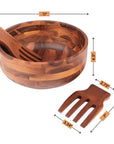 Acacia Wood Salad Bowl - From Where - 