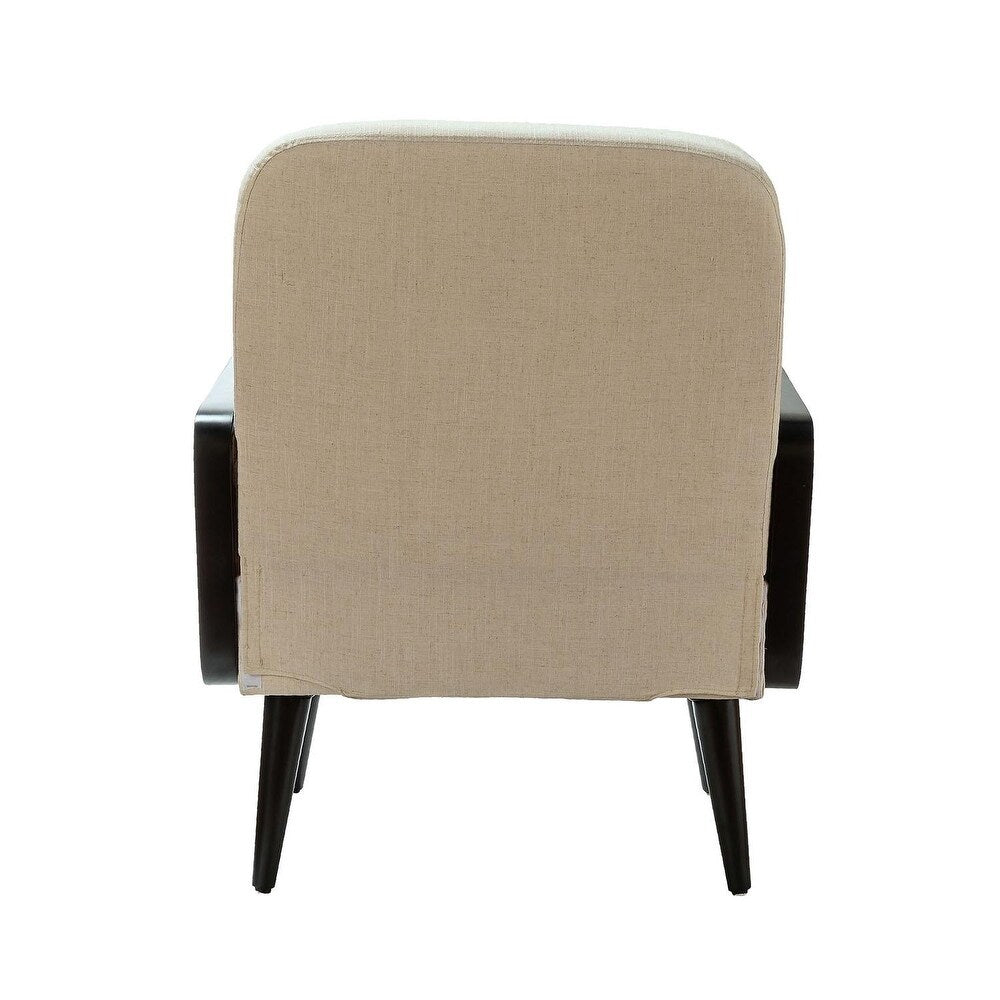 Accent Armchair with Wood Legs Set of 2 - From Where - 