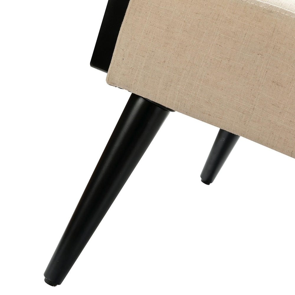 Accent Armchair with Wood Legs Set of 2 - From Where - 