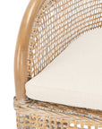 Charlie Rattan Accent Chair W/ Cushion