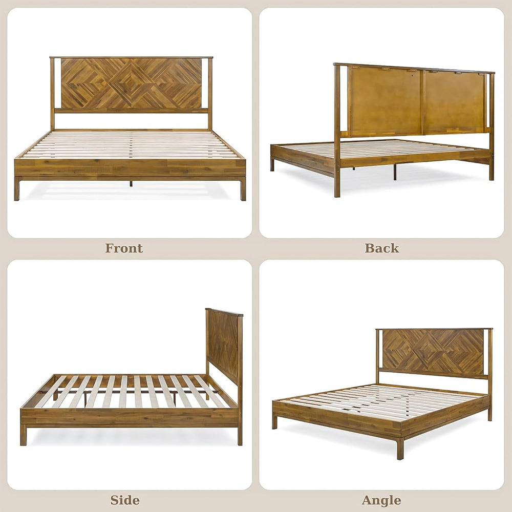 Ethan Solid Wood King Bed Frame