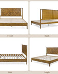 Ethan Solid Wood King Bed Frame
