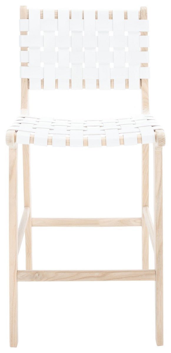Adah Leather Counter Stool - From Where - 