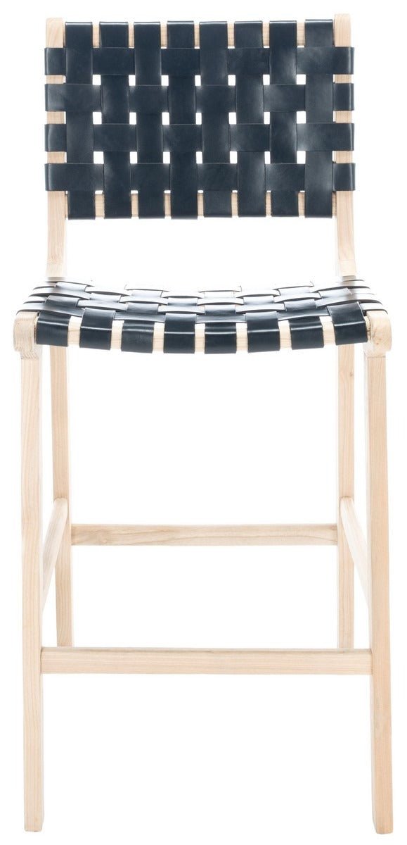Adah Leather Counter Stool - From Where - 