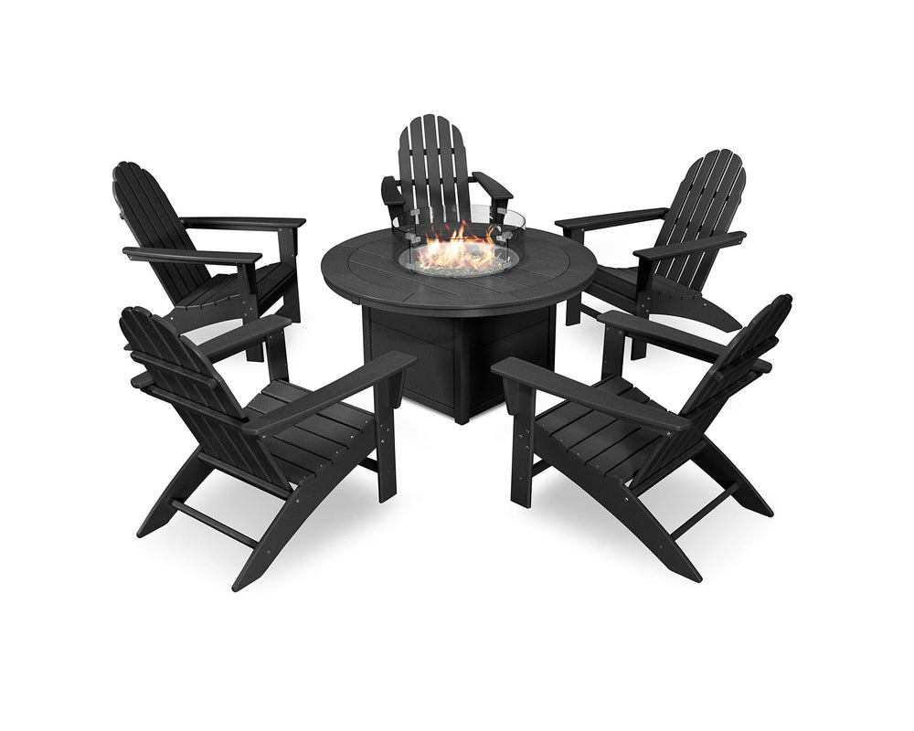 Adirondack Chair Set with Fire Pit Table - From Where - 