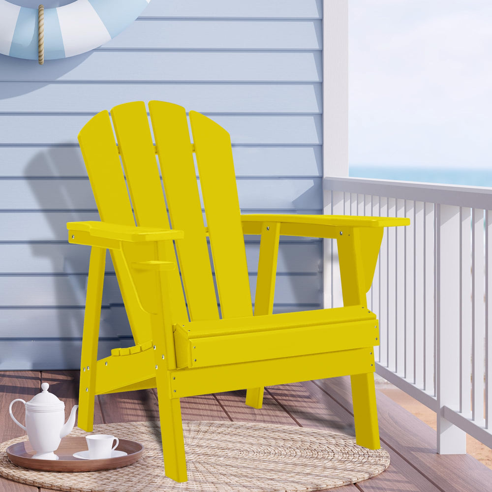 Adirondack Yellow Outdoor Chair - From Where - 