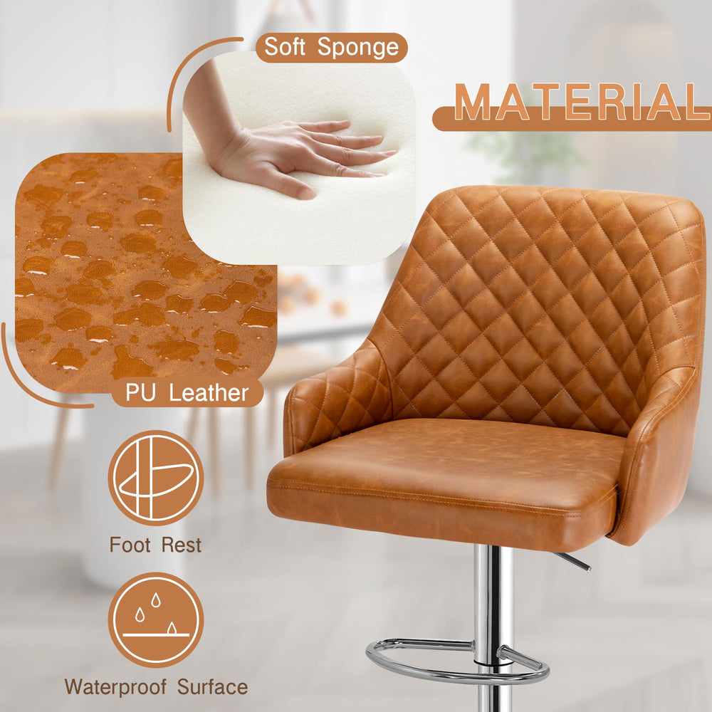 Adjustable Bar Stools Set of 2 - From Where - 