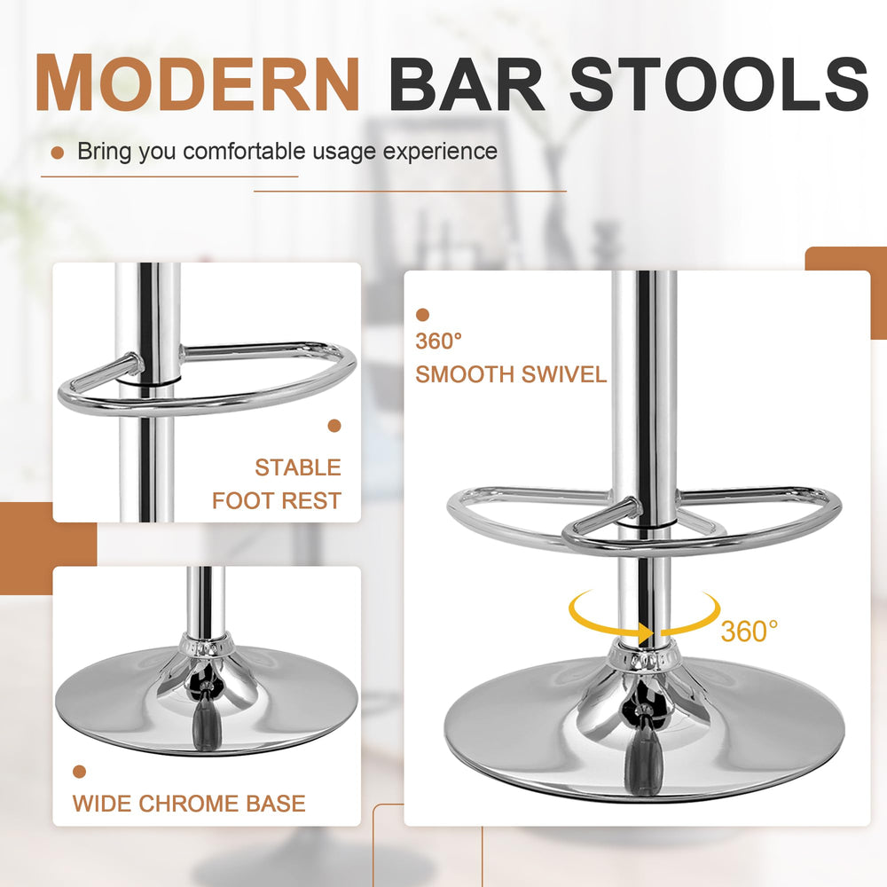 Adjustable Bar Stools Set of 2 - From Where - 