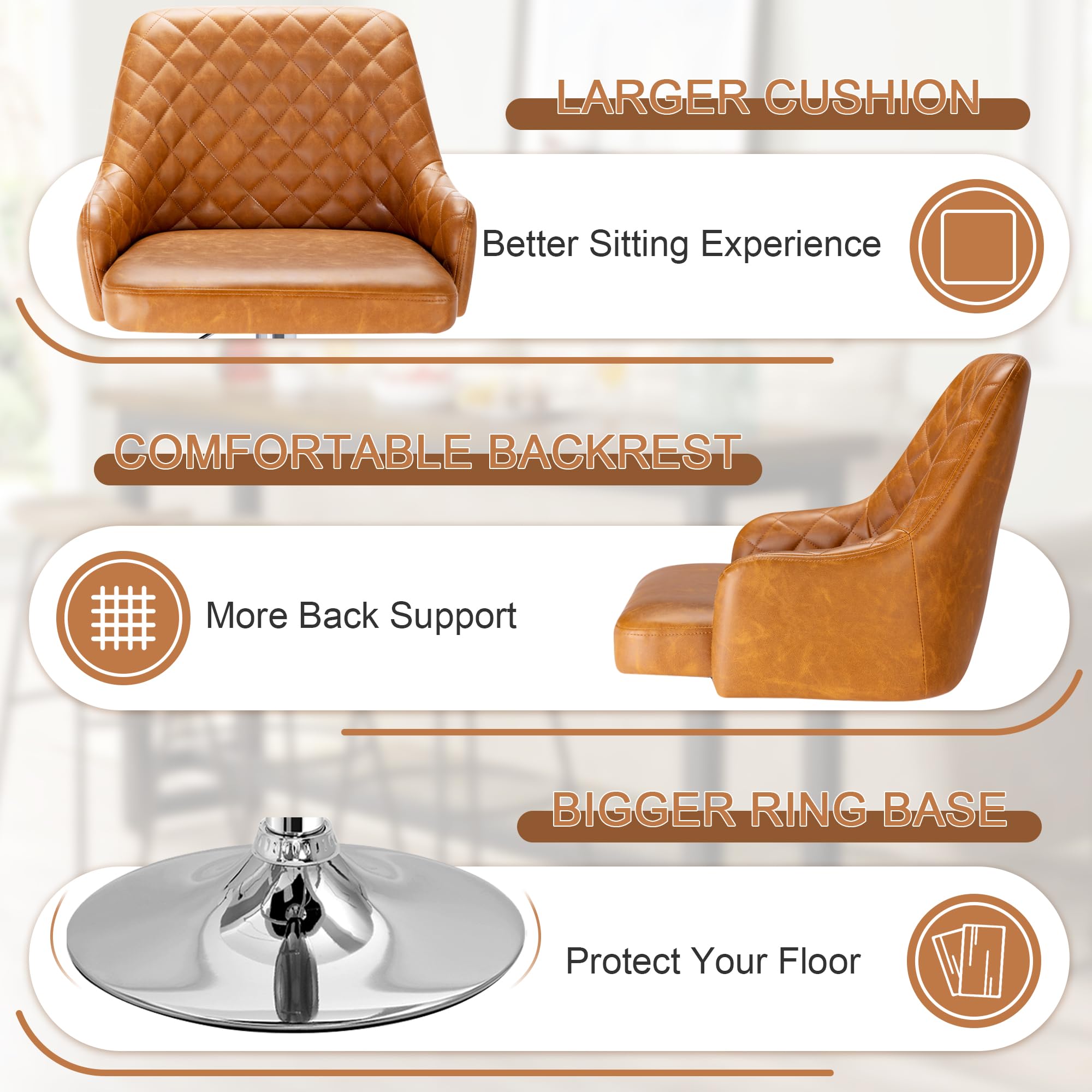 Adjustable Bar Stools Set of 2 - From Where - 