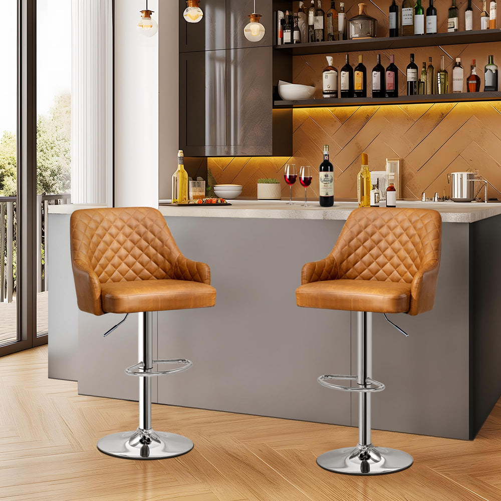 Adjustable Bar Stools Set of 2 - From Where - 