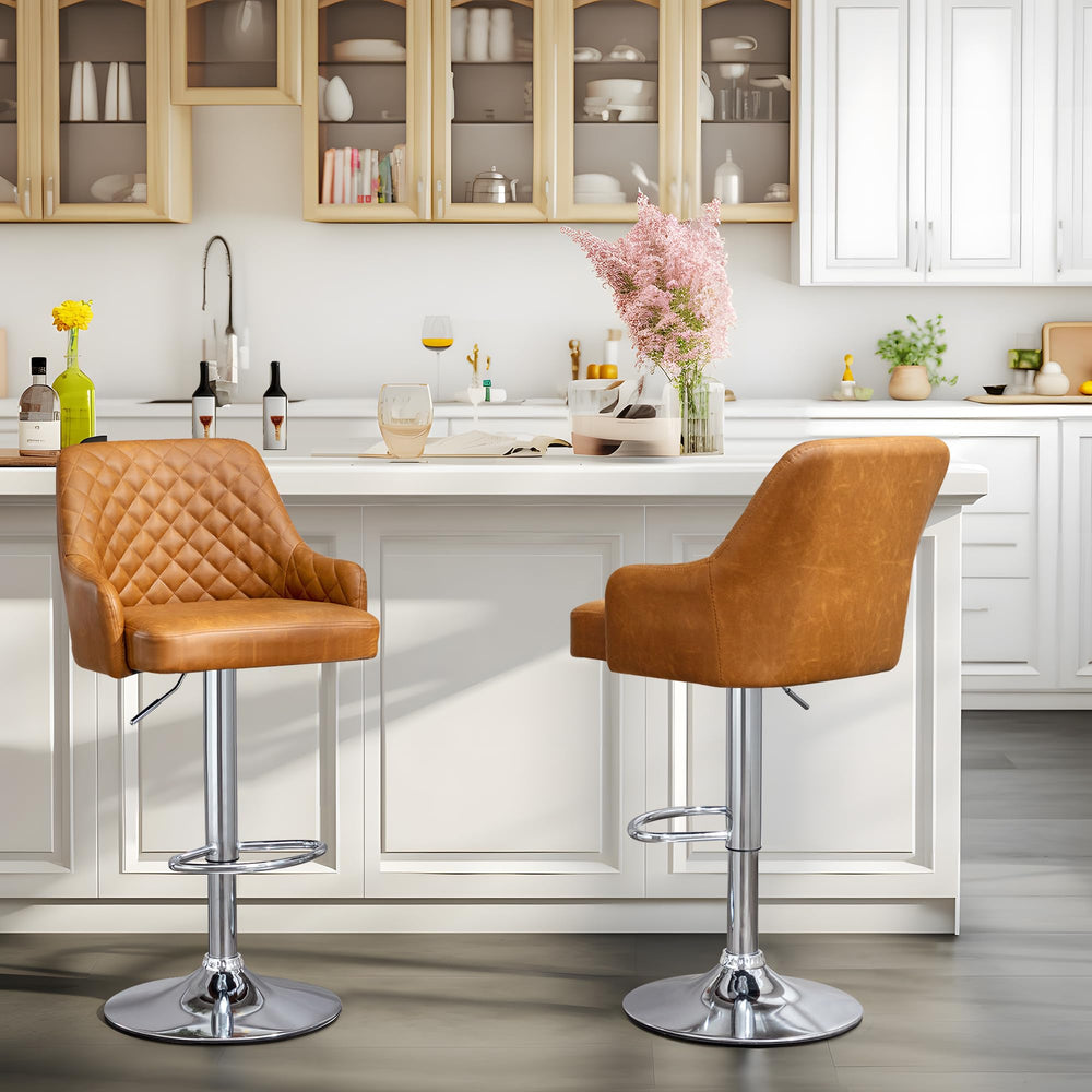 Adjustable Bar Stools Set of 2 - From Where - 