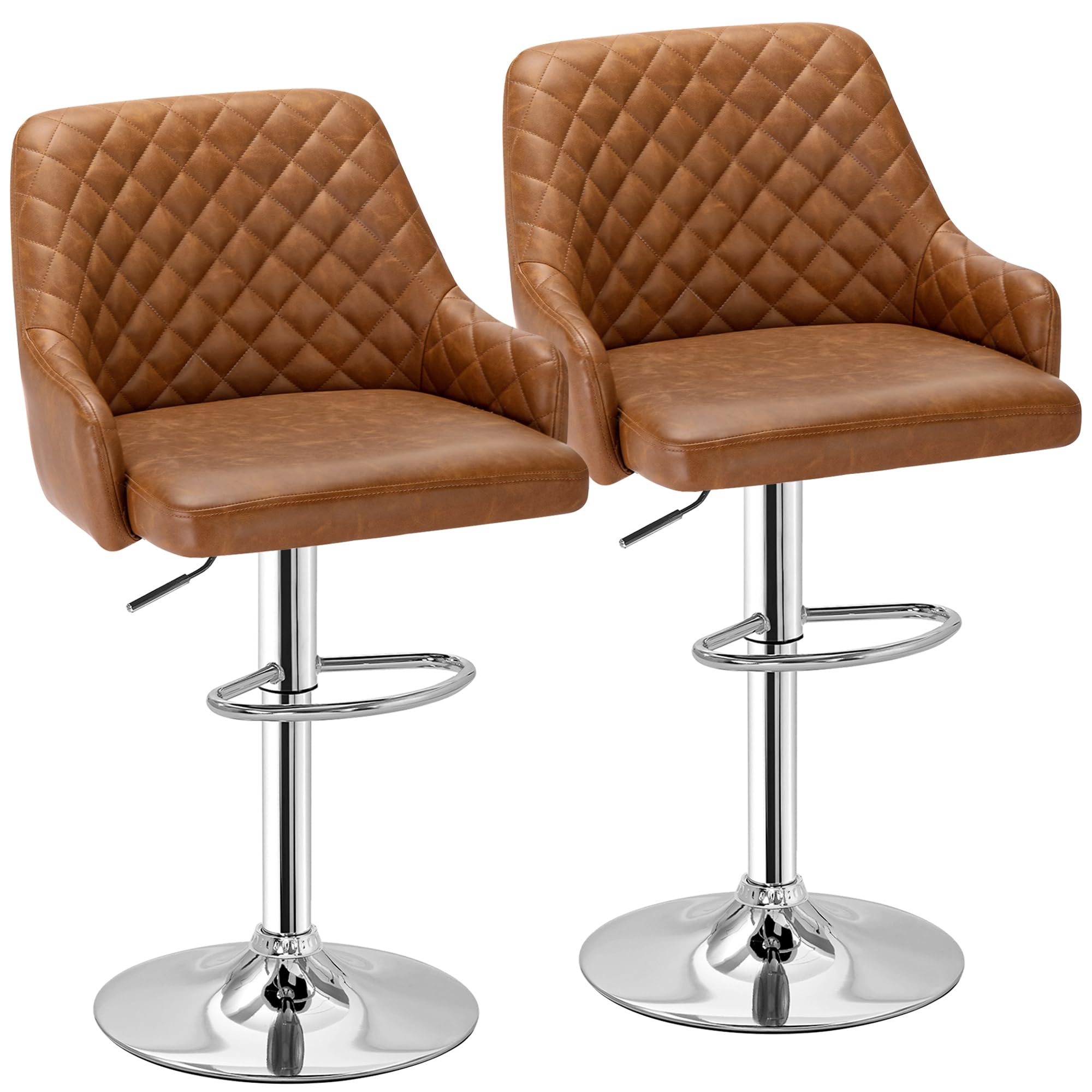 Adjustable Bar Stools Set of 2 - From Where - 