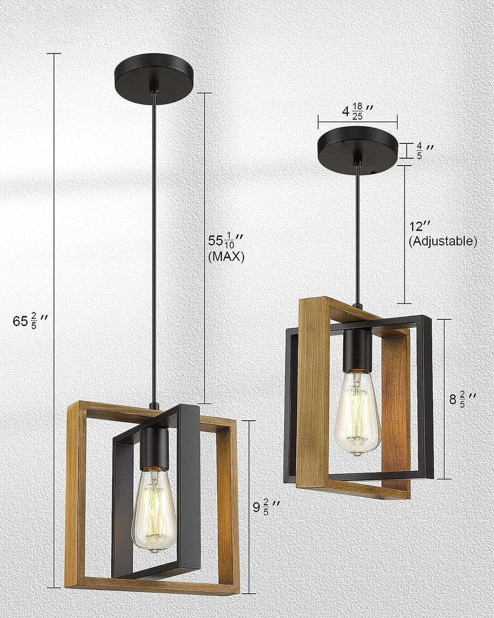 Adjustable Black Modern Pendant Light - From Where Finds - 